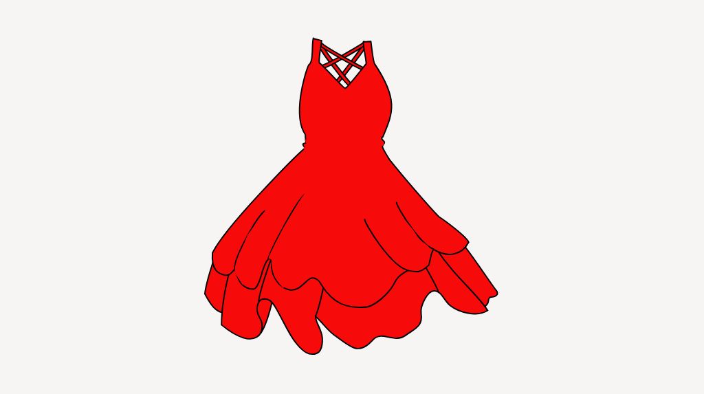 Червона сукня